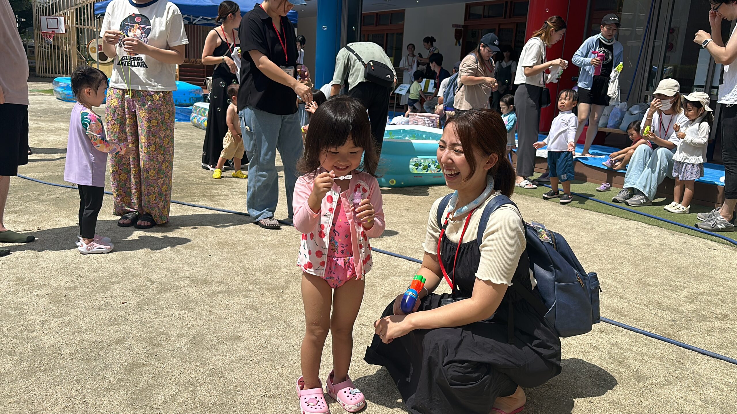 7月ちびっこクラブ(水遊び)