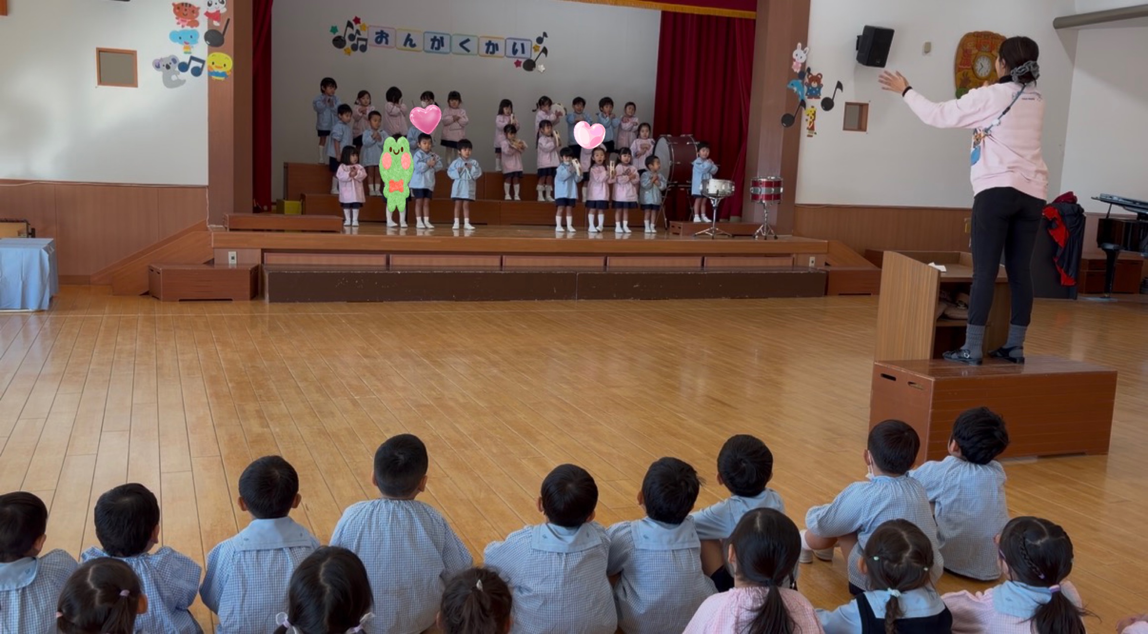 明日は年少音楽会🎵