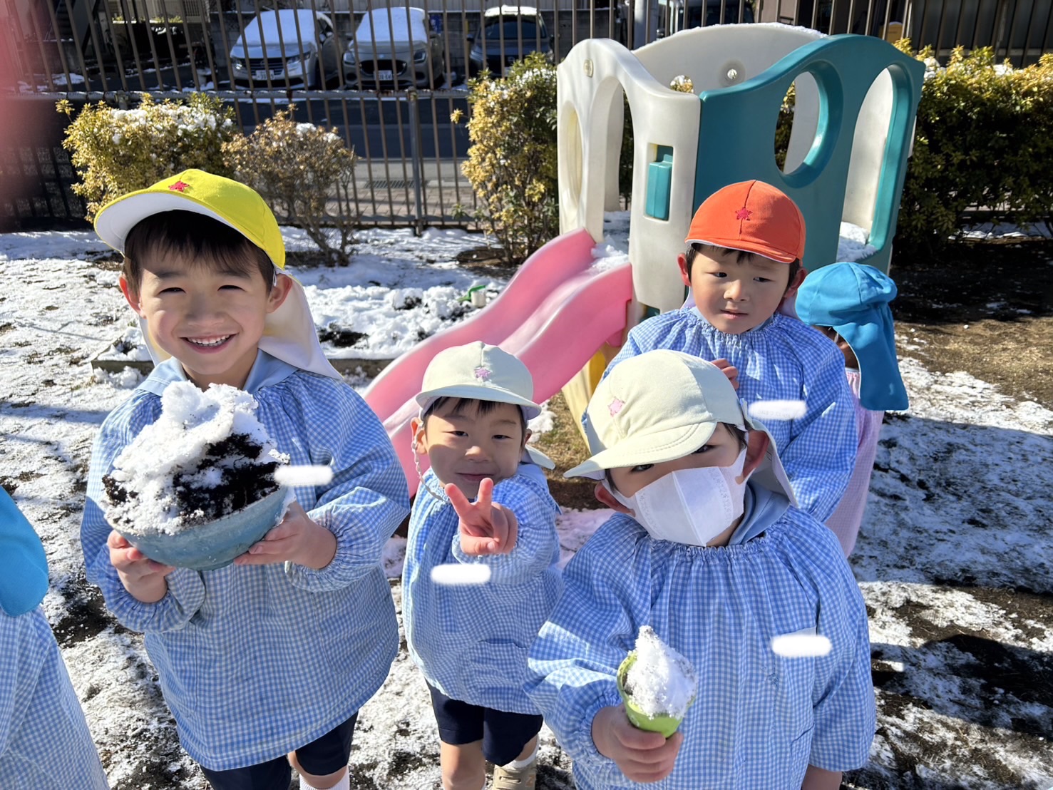 雪だ〜☃️❄️